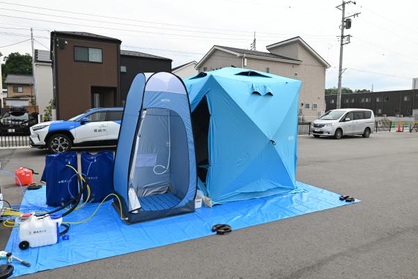 水循環式シャワーの写真