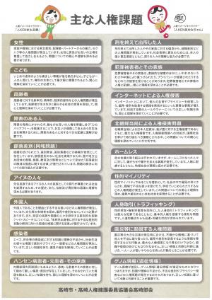 人権尊重都市宣言チラシ裏面