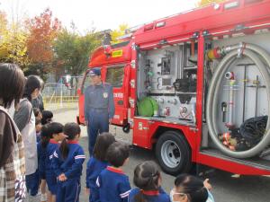消防車見学①