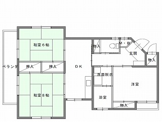 代表的な間取りの例の画像