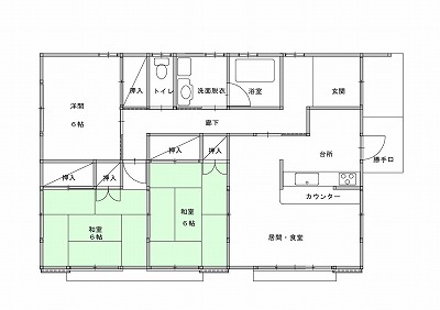 代表的な間取りの例の画像