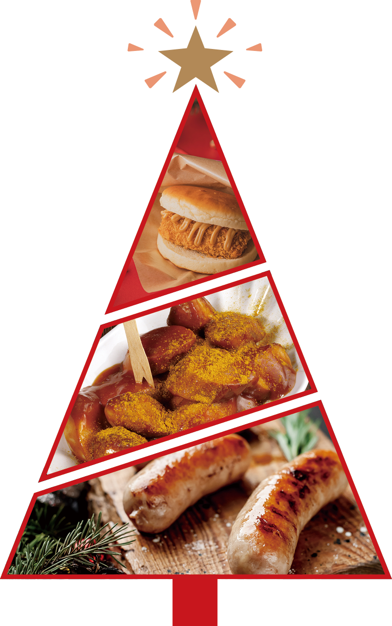 クリスマスマーケットの飲食