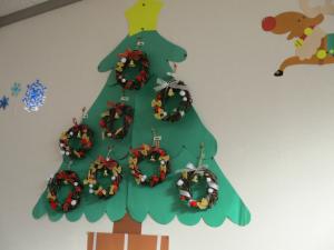 年少クリスマスリース②