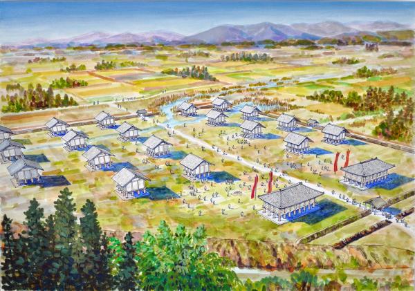 多胡郡正倉跡想像画像