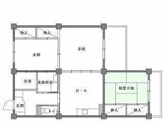 代表的な間取りの例の画像