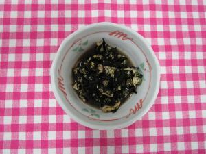 あさり缶とひじきの青のり和えの画像