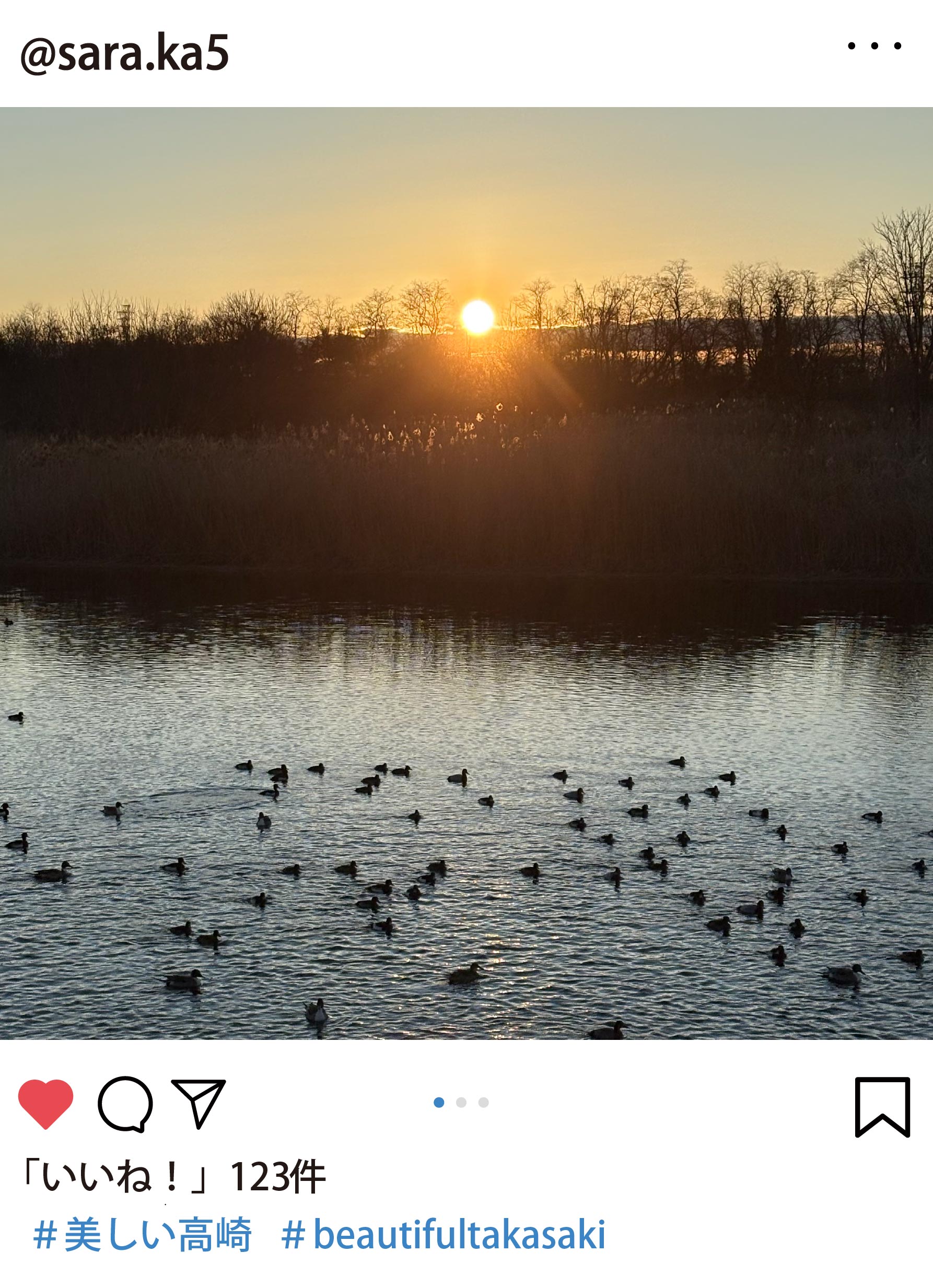 職員が選んだインスタグラムの写真。@sara.ka5さん
