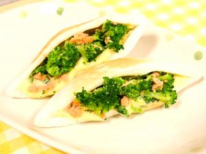 鮭とブロッコリーのはさみ焼きの画像