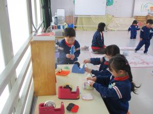 折り紙を教える②