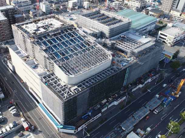地上躯体工事（7階～屋根部分）