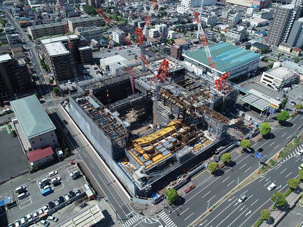 地上（3～5階部分）躯体工事