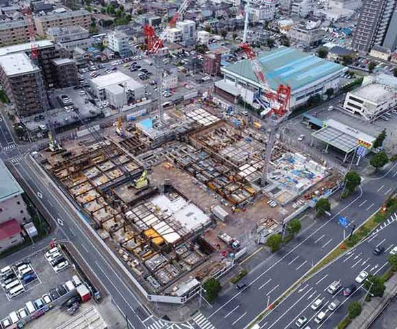 地下躯体工事(ドローン)