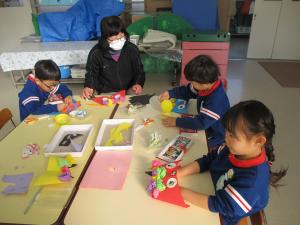 年中鬼のお面づくり