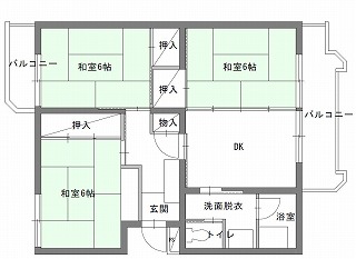 代表的な間取りの例の画像