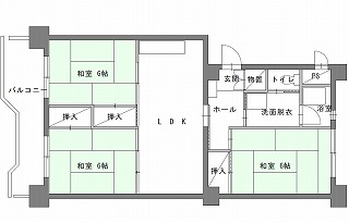 代表的な間取りの例の画像