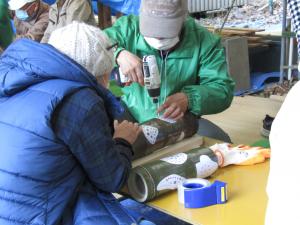 竹あかりづくり体験の写真