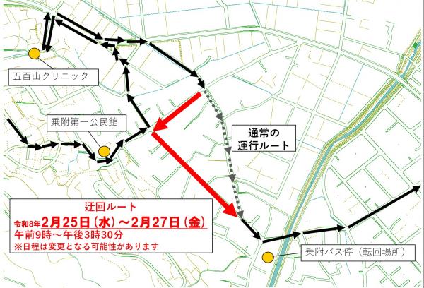 迂回ルート（乗附）