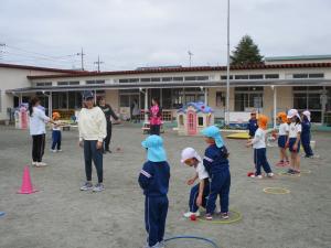 年長投げる③