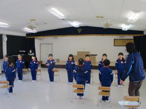 卒園式の練習①