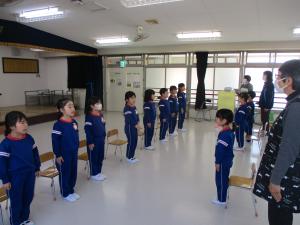 卒園式の練習②