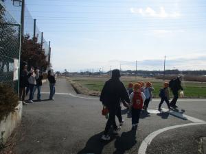 家族がお見送り