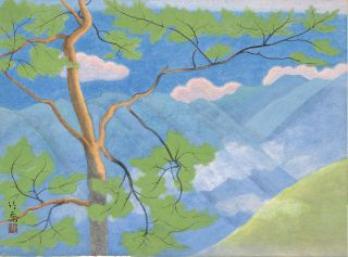 小野竹喬《朝》1970-74年頃 寄託作品