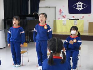 卒園式の練習③