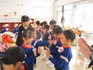 在園児との別れ③