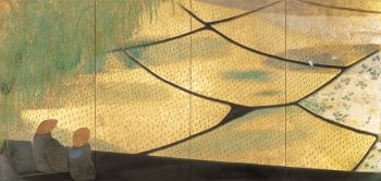 守屋多々志《遊行柳（芭蕉）》1989年　寄託作品