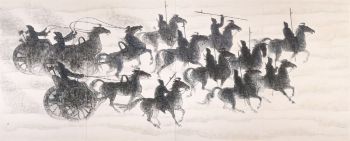 小山硬《嘉峪関幻想（2）》1988 年　寄託作品