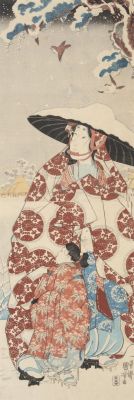 歌川国芳《常磐御前都落ち》　高崎市タワー美術館蔵