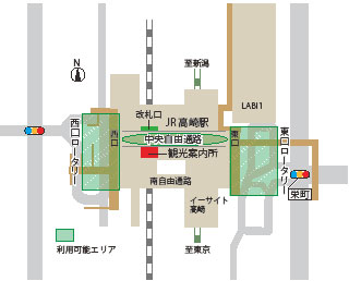 サービス提供エリアのマップ