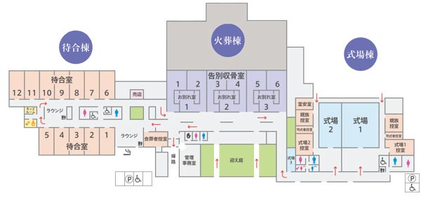 施設案内図の様子