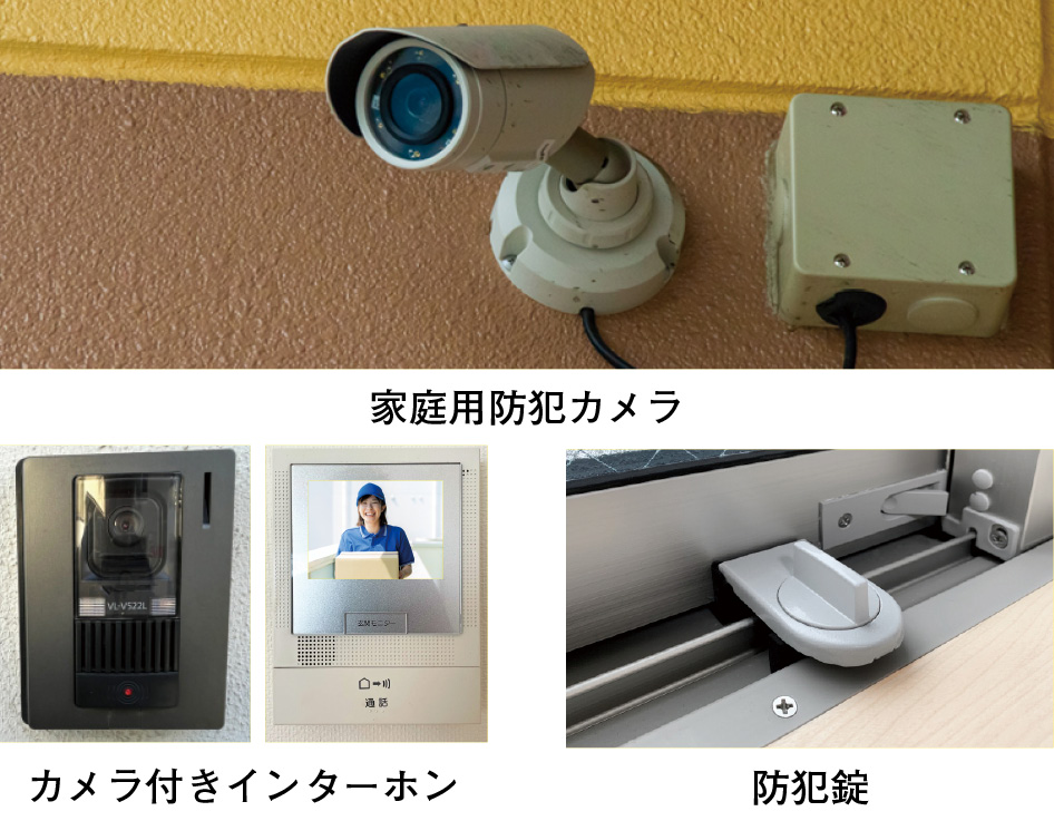家庭用防犯カメラ等の写真