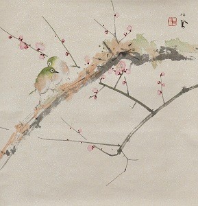 竹内栖鳳《梅園》湯島天満宮蔵