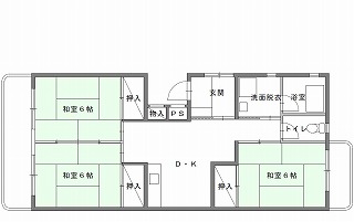 代表的な間取りの例の画像