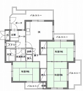 代表的な間取りの例の画像