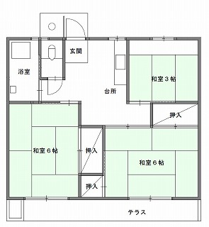 代表的な間取りの例の画像