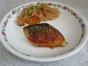 鯖のカレー焼きの画像