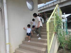 桜1避難訓練の様子
