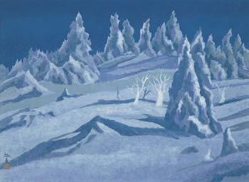 東山魁夷《樹氷》1996年　寄託作品