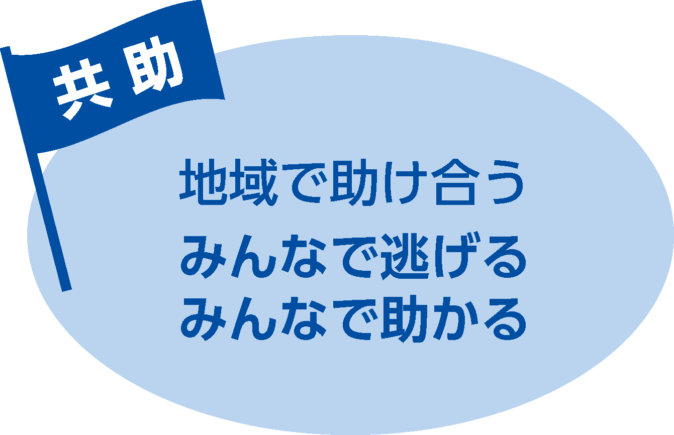 共助　地域で助け合う