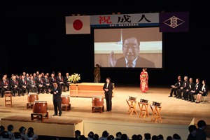 挨拶の様子（高崎地域）