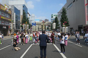 阿波踊り出発式での挨拶