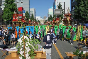 山車出発式での挨拶