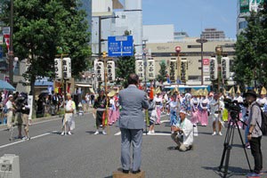 阿波踊り出発式での挨拶