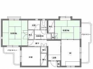 代表的な間取りの例の画像