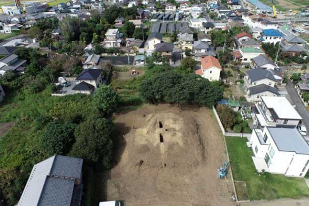 柴崎浅間山古墳全景（令和2年10月撮影）の画像