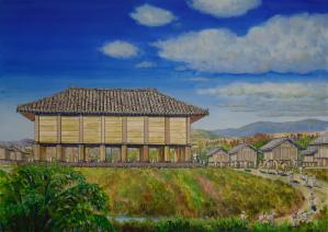多胡郡正倉跡　想像画1